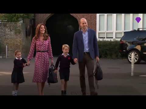 Видео: Выходки принцессы Шарлотты в ее первый день в школе