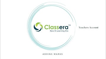 Classera Teachers account : Adding Marks