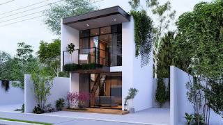 AMAZING MINIMALIST 5x5 LOFT! 🏡 Small 25m² House with Modern Design