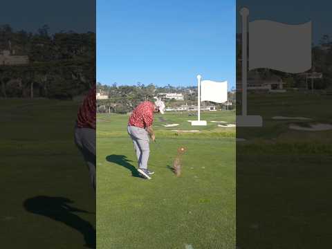 Pebble Beach Hole 8 approach #golf #shorts