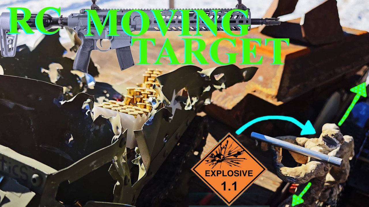 DIY Moving Target RC Truck Destruction Shooting Real Damage Armor ...
