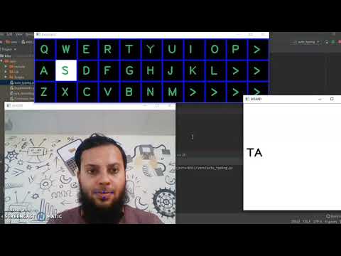 Keyboard control by Mouth and Eyes