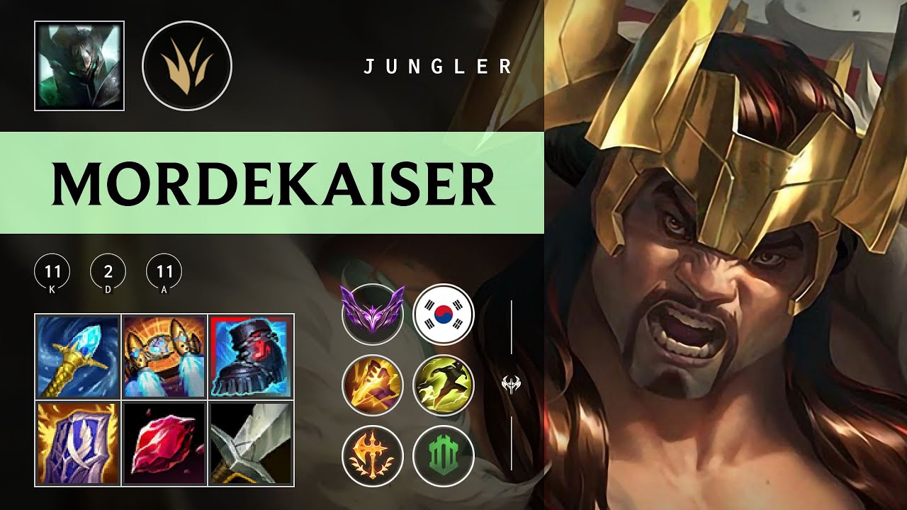 Mordekaiser Jungle vs Qiyana - KR Master Patch 25.23