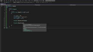 SGD Programming 1: Variables and Datatypes Assignment
