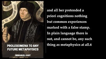 Prolegomena to Any Future Metaphysics 💖 By Immanuel Kant. FULL Audiobook