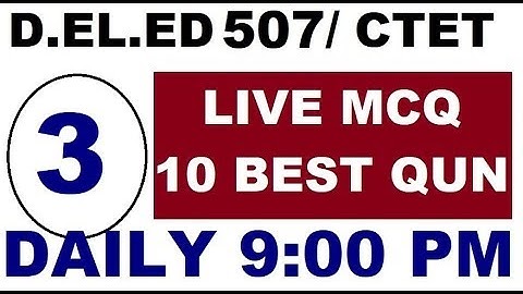 #3. MCQ Course 507 NIOS D.EL.ED / CTET- Community & Elementary Education | Online Partner