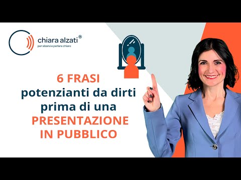 6 frasi potenzianti da dirti prima di una presentazione in pubblico