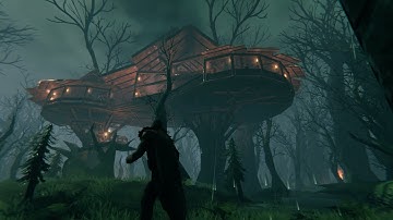 Valheim swamp Treehouse build