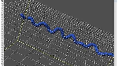 Worm-like chain model in Mechanica using bonds and angles.
