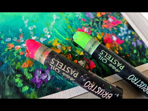 Easy Painting Technique Using Oil Pastels / Step By Step
