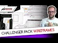 New Challengers Pack Car Wireframe Templates for Assetto Corsa Competizione SimRacing