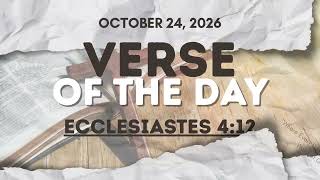 Verse of the Day | Ecclesiastes 4:12 [October 24, 2026]