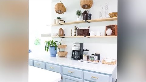 How To DIY Open Shelving In Your Kitchen