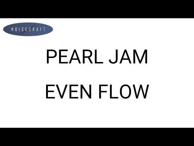 Pearl Jam - Even Flow Drum Score