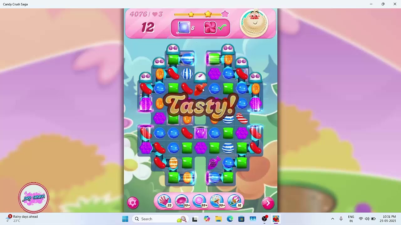 Candy Crush Saga Level 4076 NO BOOSTER