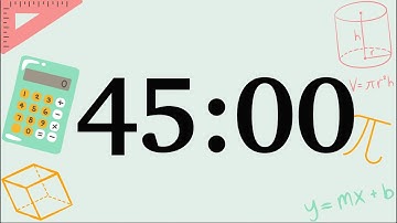 45 Minute Cute Math Timer (Silent)