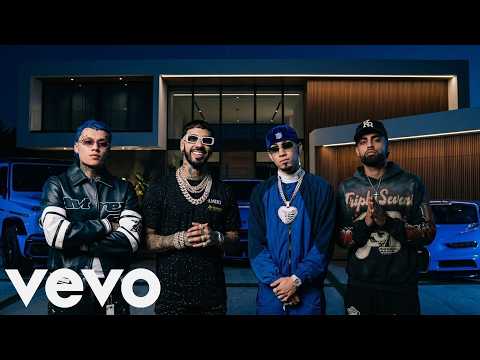 Omar Courtz, Jay Wheeler, Blessd, Anuel AA - Frágil (Blue Remix) (Official Video)
