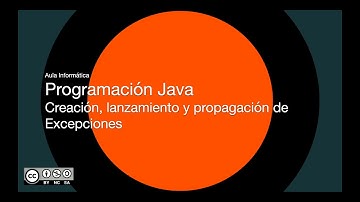 Programación Java - Creación, lanzamiento y propagación de excepciones