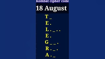 18 august Hamster Kombat daily cipher morse code, cipher code hamster Kombat 18 august . new video