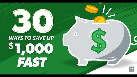How to Save $1000 Fast  Even on a Low Income