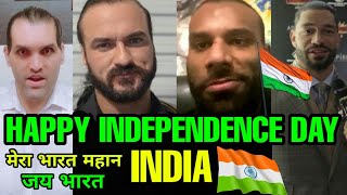 WWE & Impact Stars Wishes India A Very Very Happy Independence Day !