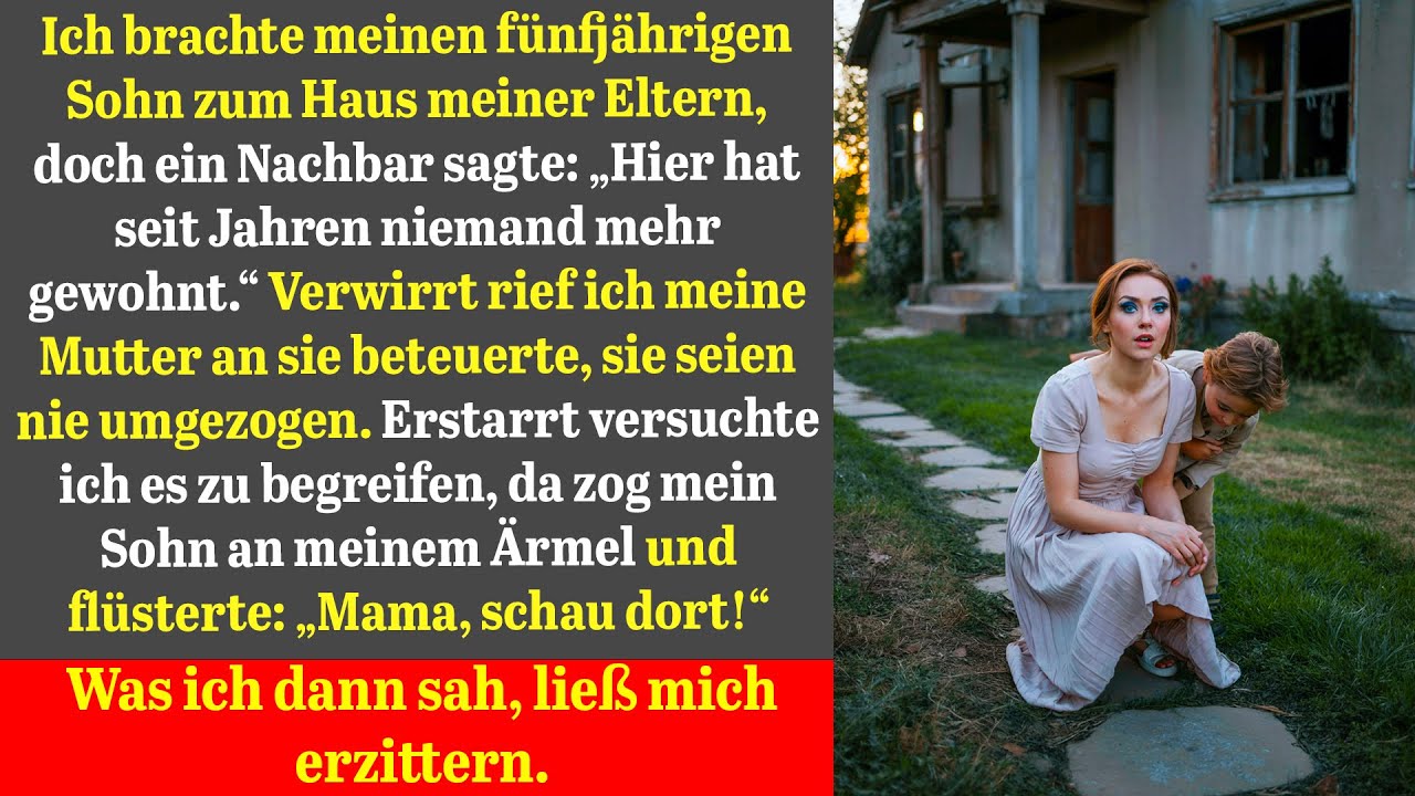 geheimnisvolles haus meiner eltern birgt erschütternde enthüllung durch meinen sohn.