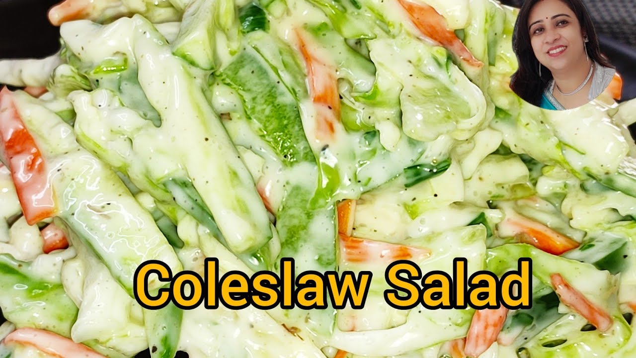 Coleslaw Salad Recipe Healthy Cabbage Salad How to make Salad at