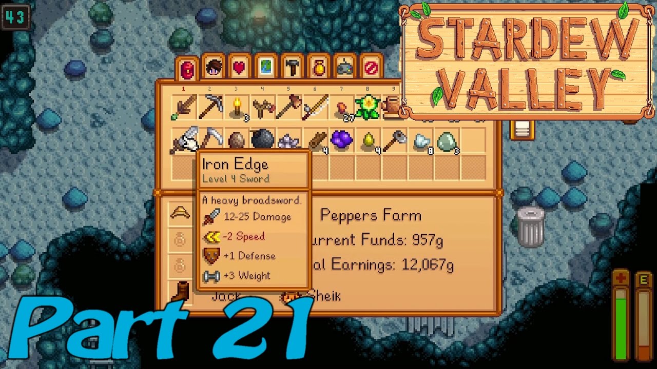 Stardew Valley Part 21 Iron Edge YouTube