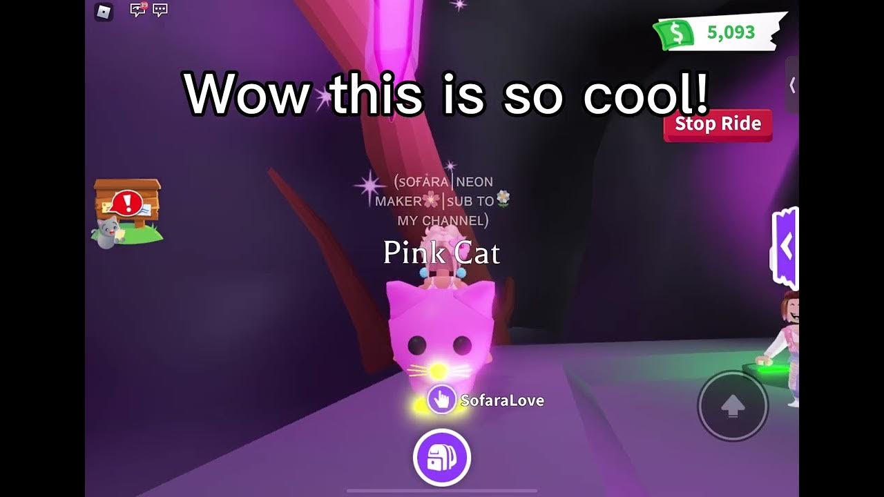 Making a MEGA NEON pink cat In Adopt Me!😱(Roblox) YouTube