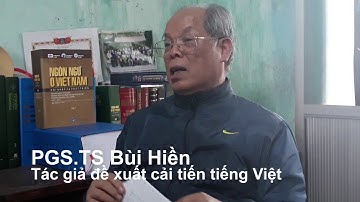 PGS.TS Bùi Hiền | Cải Cách Tiếng Việt