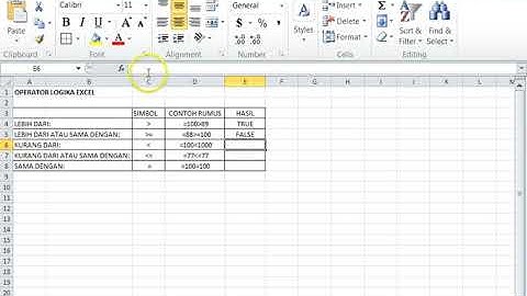 2  Membuat Rumus Excel Operator Logika Excel xvid