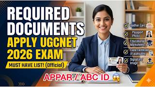 UGCNET 2026 important documents required to apply exam | how to apply exam ugcnet exam 2026 #ugcnet