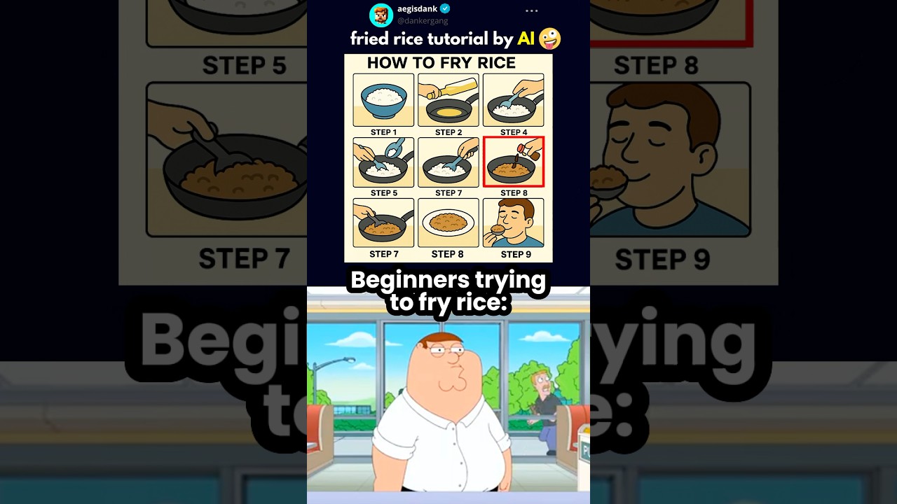 How to Fry Fried Rice (EASY) 🍳🍚😂