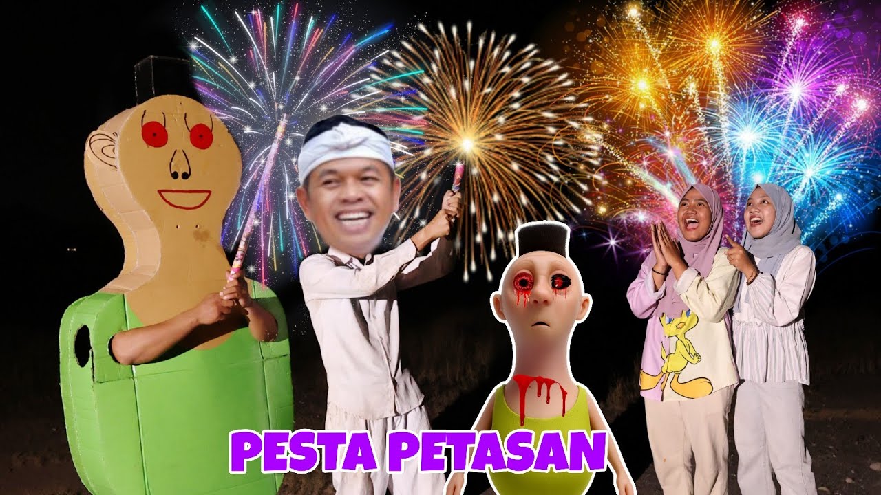 HAMOOD HABIBI PESTA PETASAN KEMBANG API BARENG KANG DEDI MULYADI | CHIKAKU FAMILY