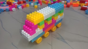 How to build lego Bus | ASMR Building Blocks | lego building fun #blockgame#asmr#buildingblocks 