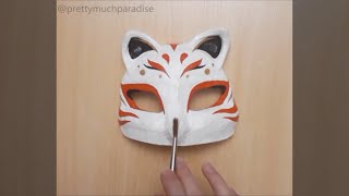 Making a Kitsune mask: Start to finish in 16 seconds