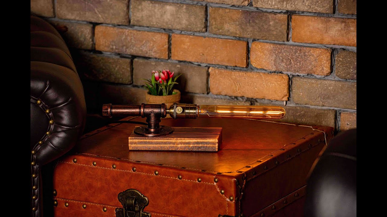 Handmade Dimmable Pipe Lamp-Rustic Decor,Gifts,Edison Steampunk