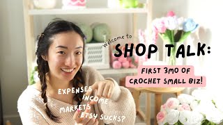 Let's Talk Shop! First 3months of my Crochet Small Biz!  Income/Expenses/Analytics