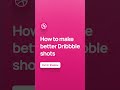 How to use shadow to make better #dribbble shots #shortvideo