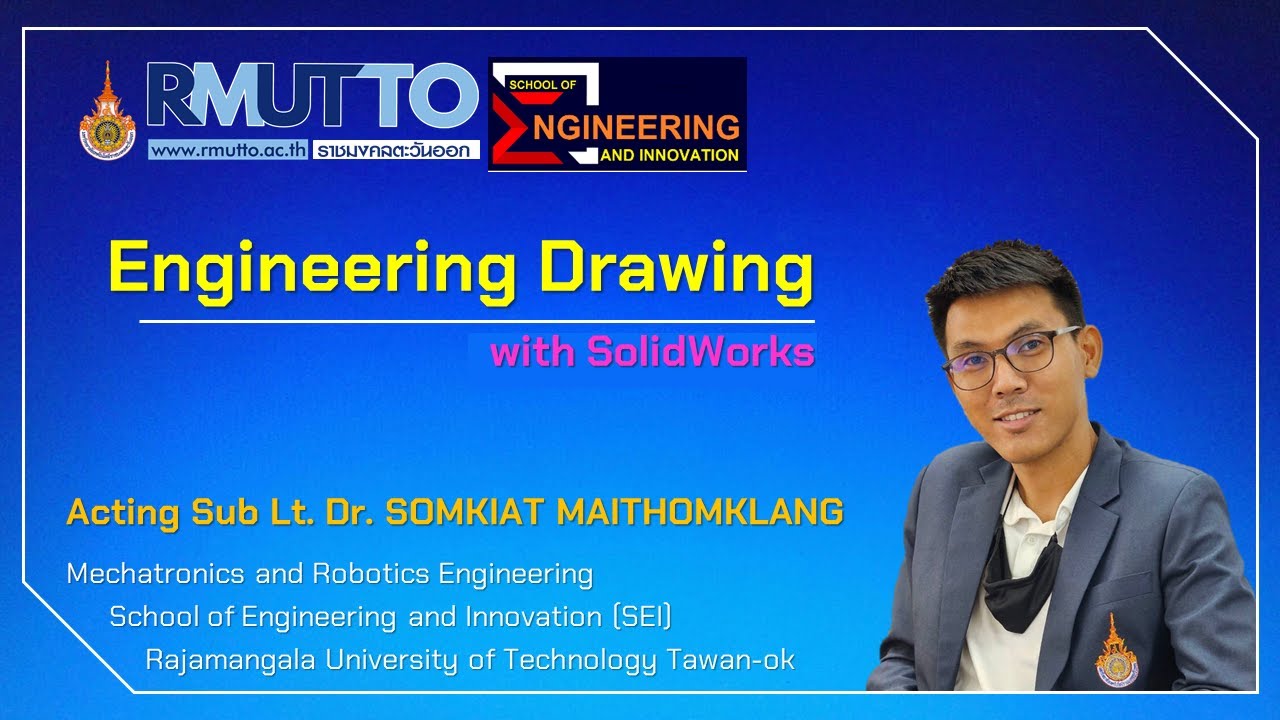 Engineering Drawing with SolidWorks - Basic Part EP.1 - YouTube