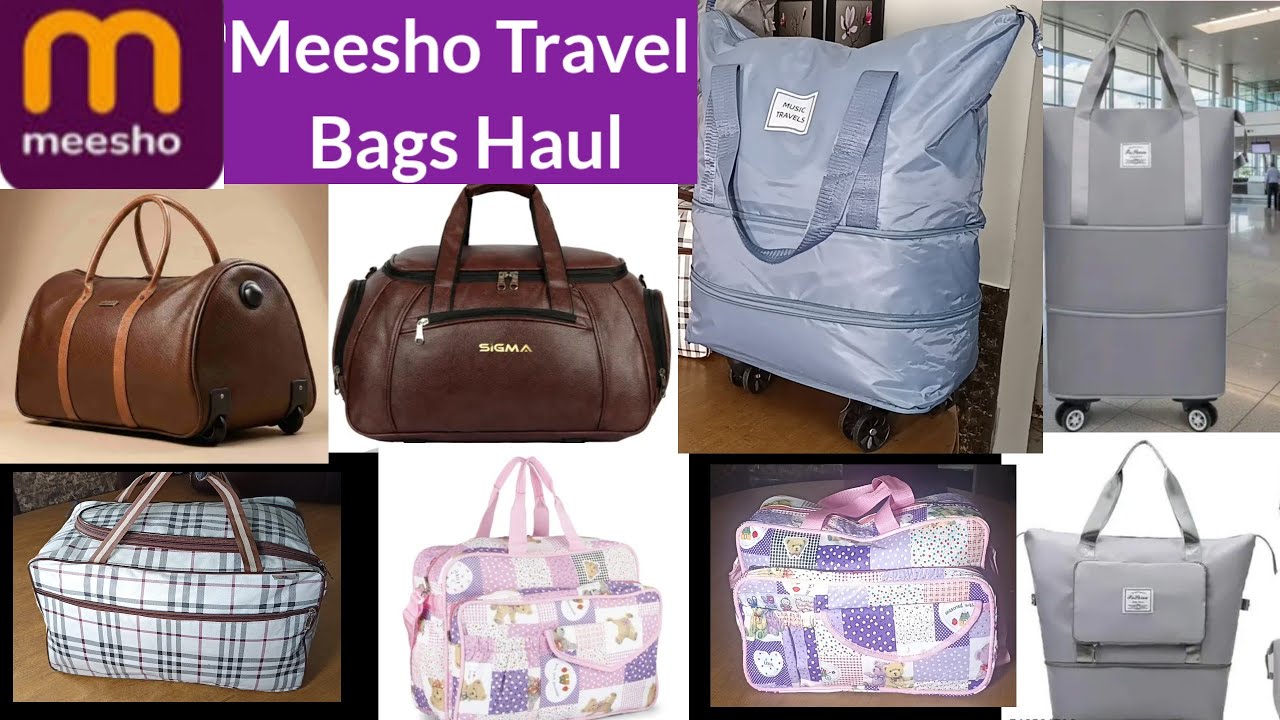 Meesho Foldable Travel Bag Haul । Meesho Travel Bag ।  Travel Bag । Foldable Travel Bag ।