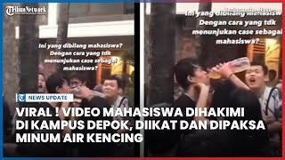 Viral di TikTok! Video Mahasiswa Dihakimi di Kampus Depok, Diikat dan Dipaksa Minum Air Kencing