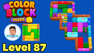 Color block puzzle 3d jam level 87 solution walkthrough 