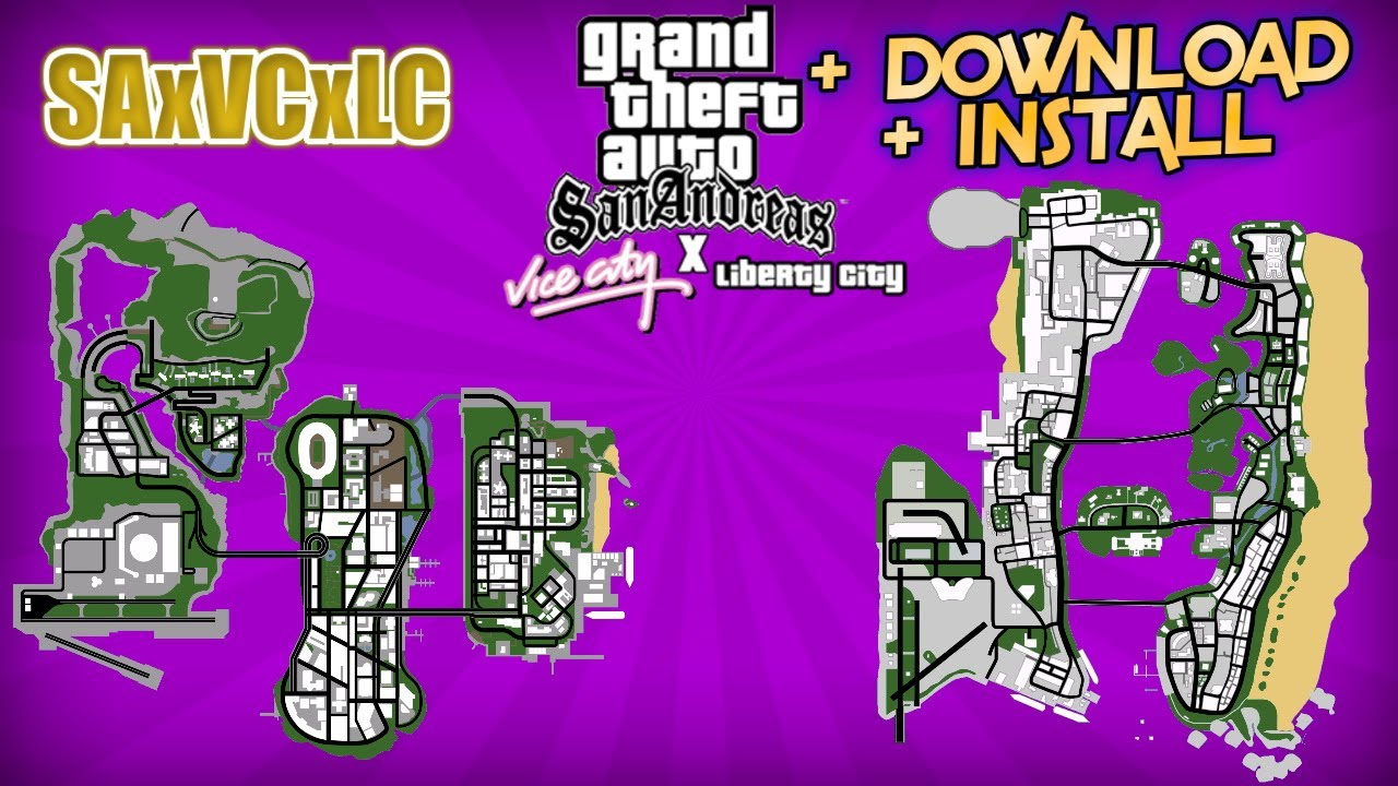 GTA SA-VC-LC map - GTA III, VC & SA - GTAForums