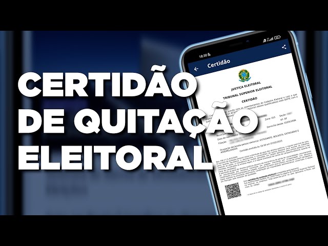 TSE suspende emissão de quitação eleitoral pela internet