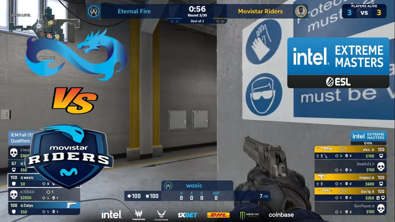ETERNAL FİRE VS MOVİSTAR RİDERS - MAP 1 NUKE - IEM Fall 2021 Europe Closed Qualifier