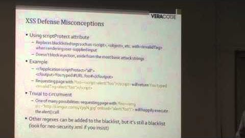 OWASP AppSec 2010:  Deconstructing ColdFusion  2/3