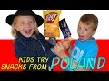 Kids Try Foods From Poland || Family Fun Pack