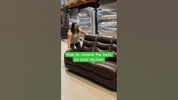 How to remove the back on your recliner! It’s easy when you understand how the mechanism works.