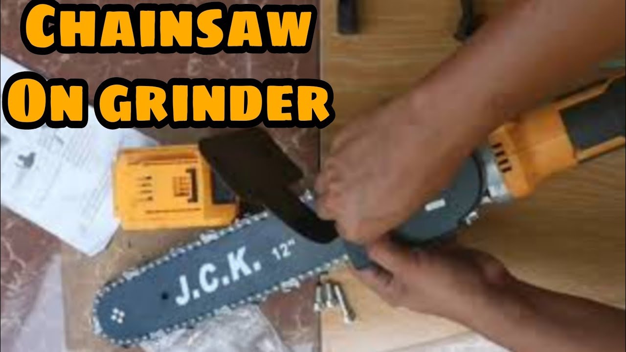 ANGLE GRINDER CHAINSAW ATTACHMENT How to install chainsaw on INGCO